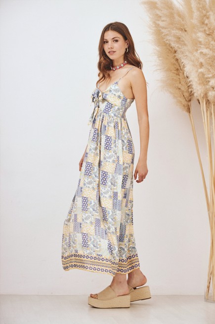 VESTIDO PATCHWORK LAZO