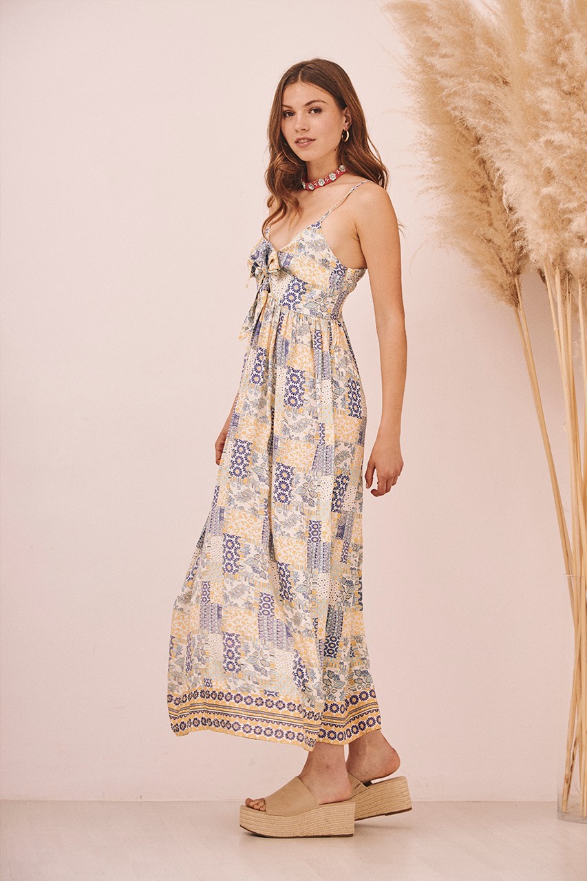 VESTIDO PATCHWORK LAZO
