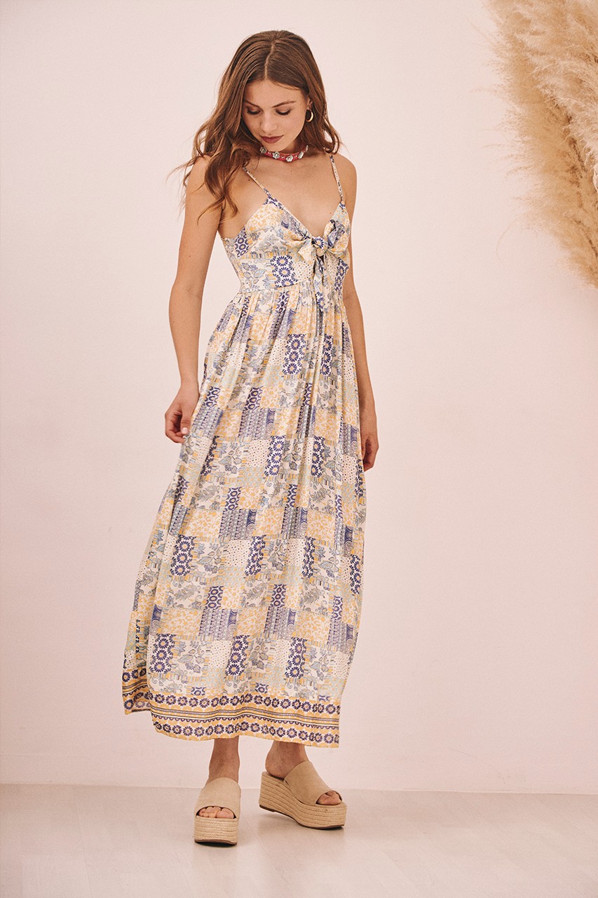 VESTIDO PATCHWORK LAZO