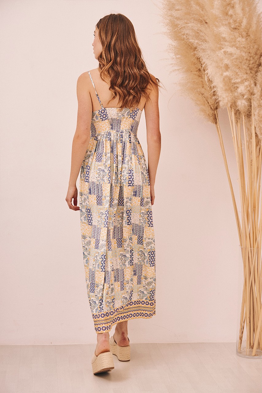 VESTIDO PATCHWORK LAZO