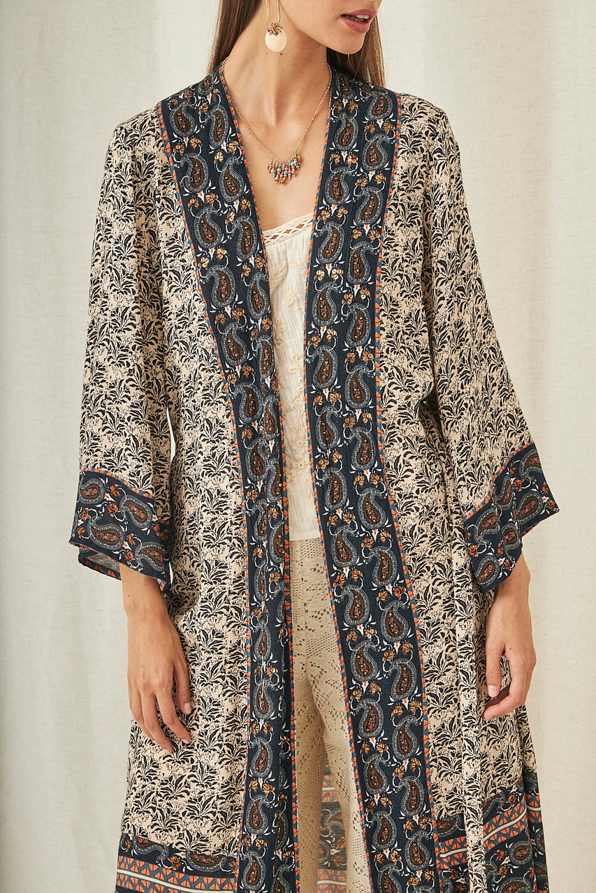 KIMONO ESTAMPADO PAISLEY