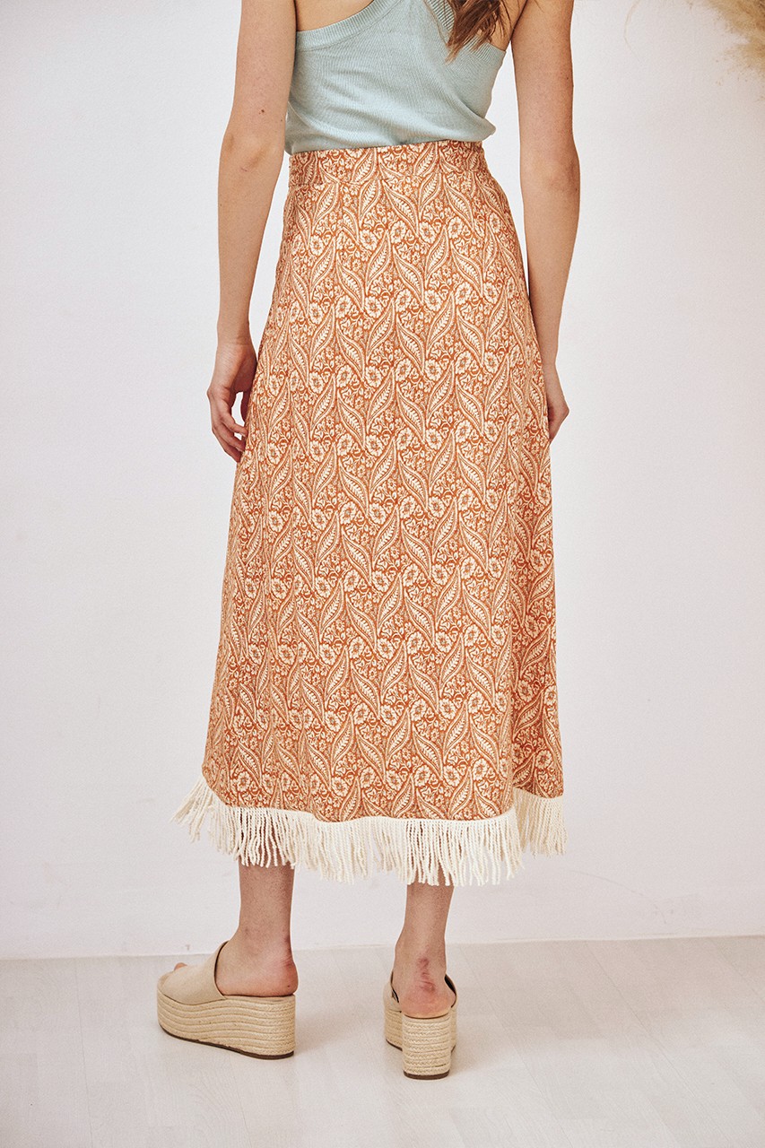 PRINTED PAREO MIDI SKIRT 3