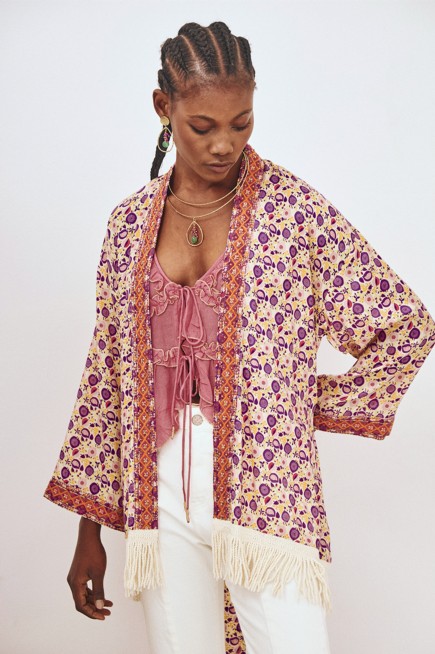 KIMONO ESTAMPADO FLECOS
