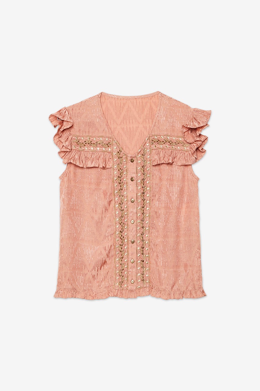 ROMANTIC EMBROIDERED BLOUSE