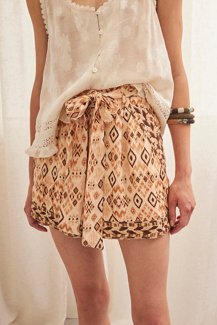 ETHNIC PRINT SHORTS 1