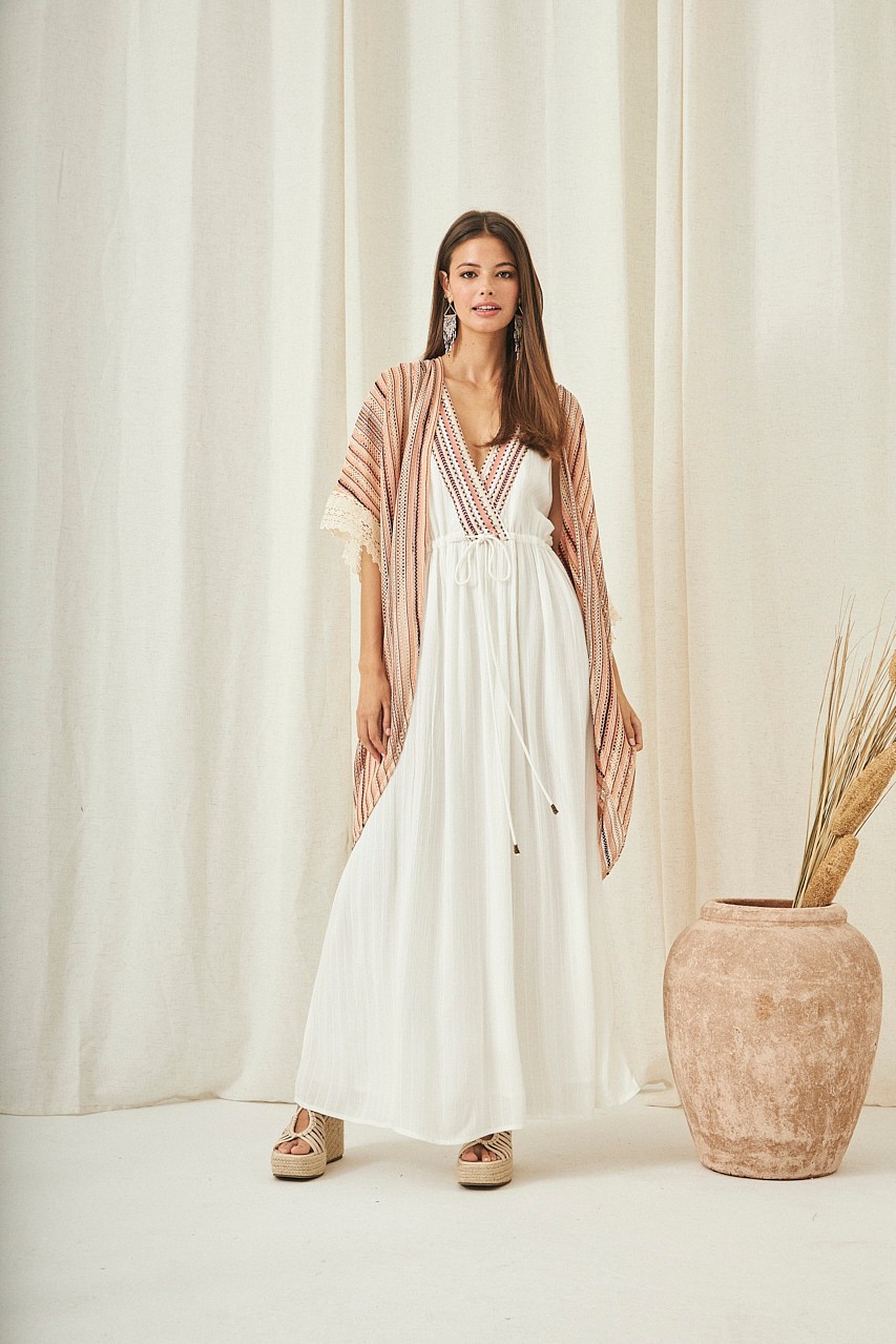 LONG FLOWY EMBROIDERED DRESS 1