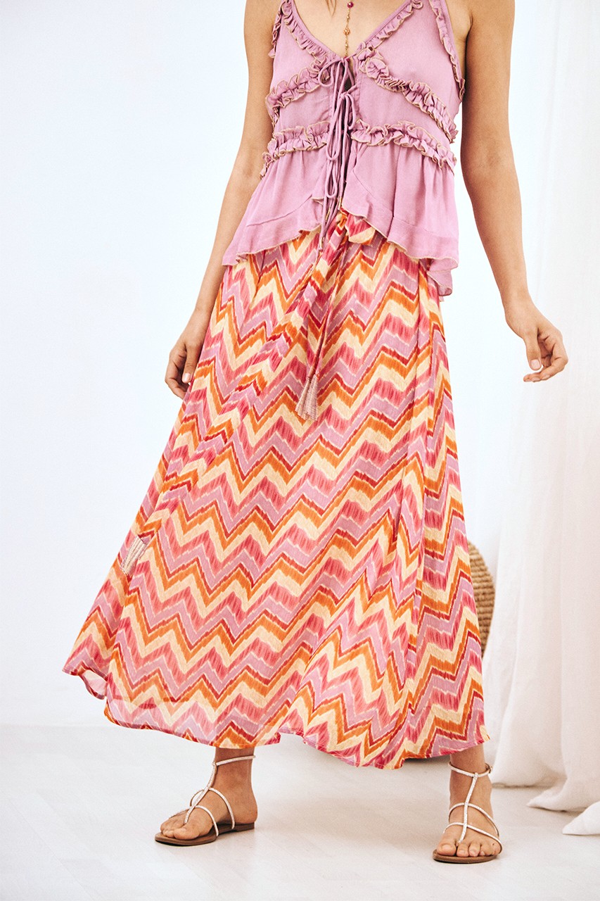 ZIG ZAG SASH SKIRT 1