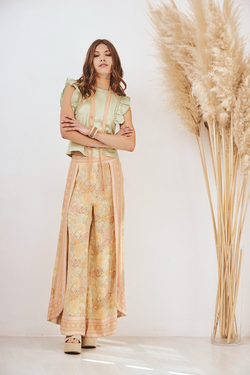 PRINTED PAREO PANTS 