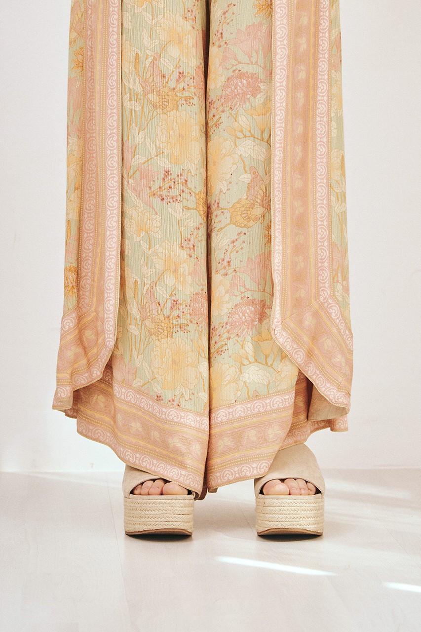 PRINTED PAREO PANTS 