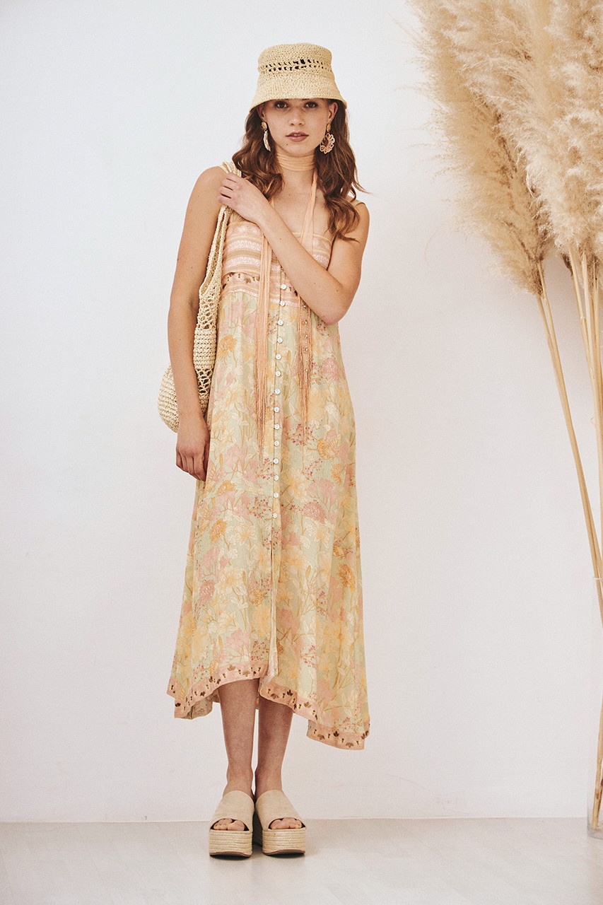 VESTIDO FLORES BOTONES
