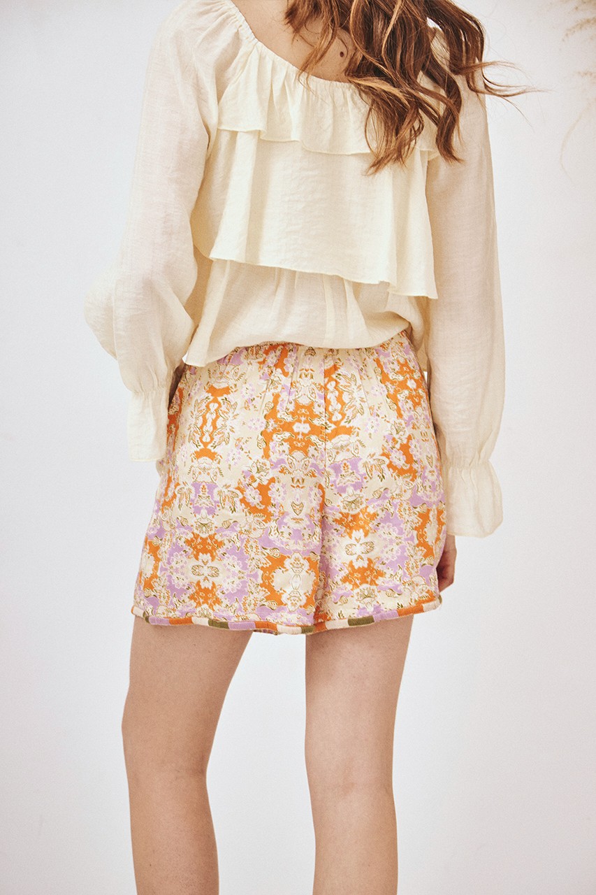 EMBROIDERED FLOWING SHORTS 3
