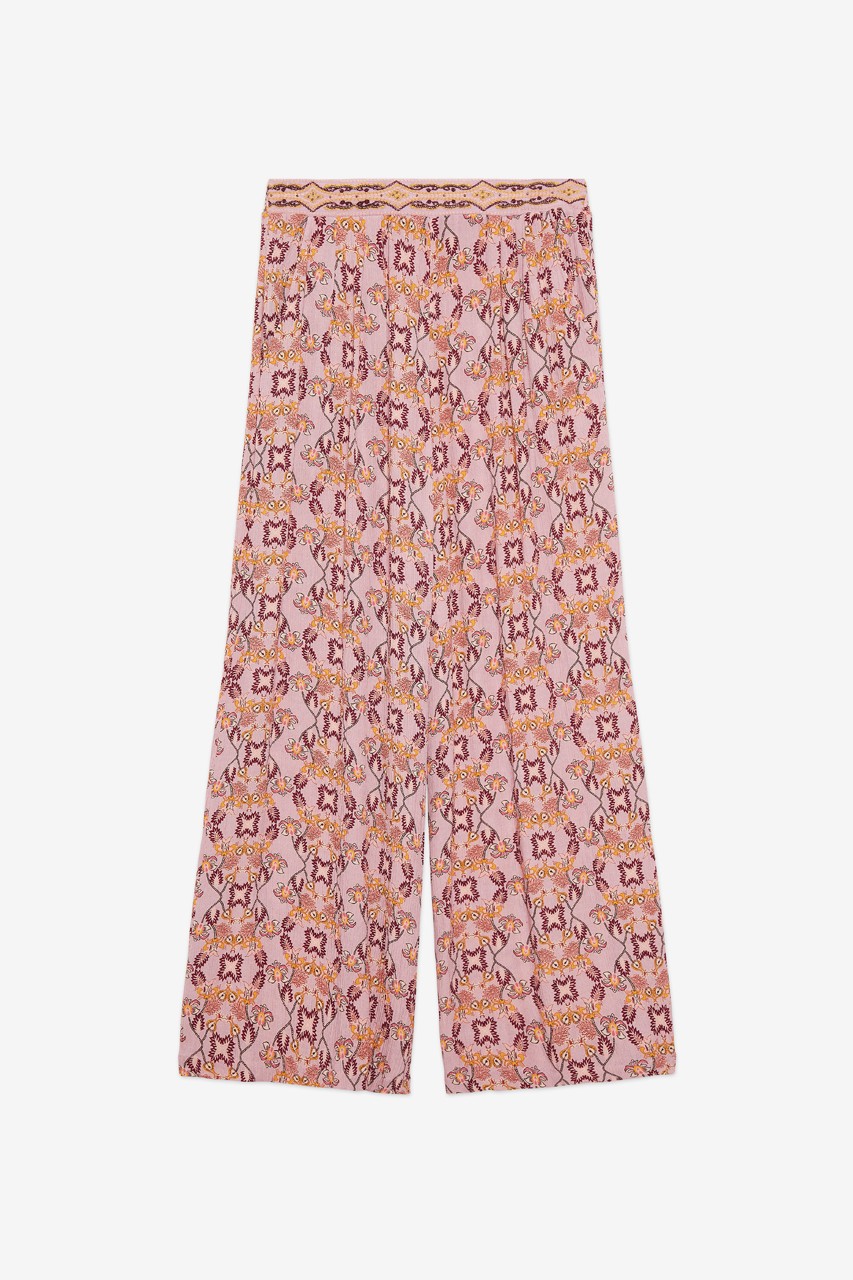 EMBROIDERED PRINTED TROUSER 4