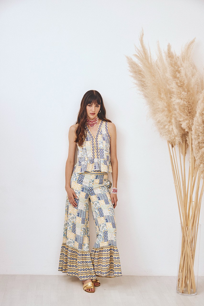 PANTALÓN FLUIDO PATCHWORK