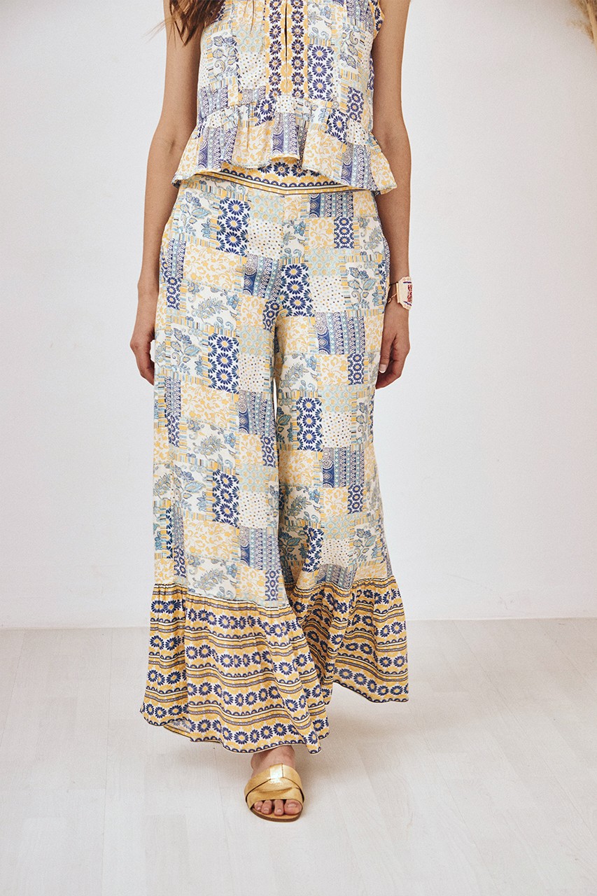 PANTALÓN FLUIDO PATCHWORK