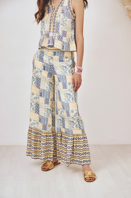 PANTALÓN FLUIDO PATCHWORK