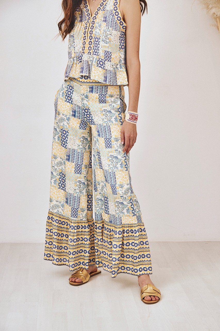 PANTALÓN FLUIDO PATCHWORK