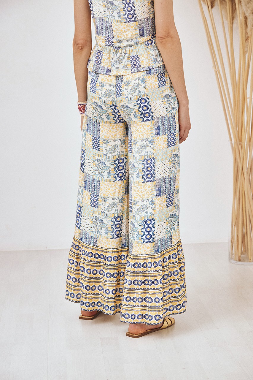 PANTALÓN FLUIDO PATCHWORK