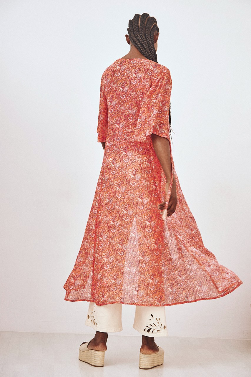LONG LUREX PRINTED KIMONO 4