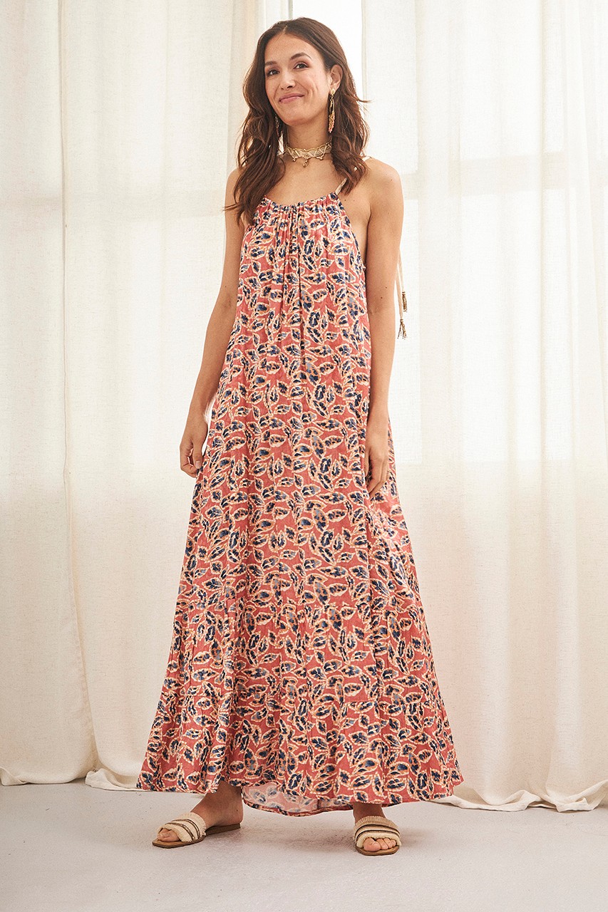 LONG DRESS WITH ADJUSTABLE STRAPS 1