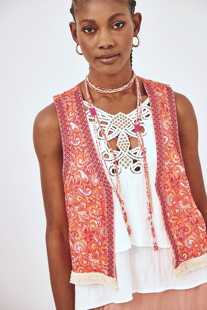 PAISLEY PRINTED VEST