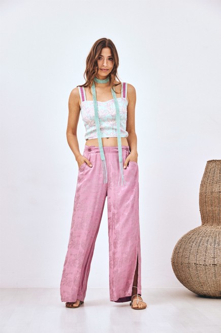 CROP TOP ESTAMPADO PALMERAS
