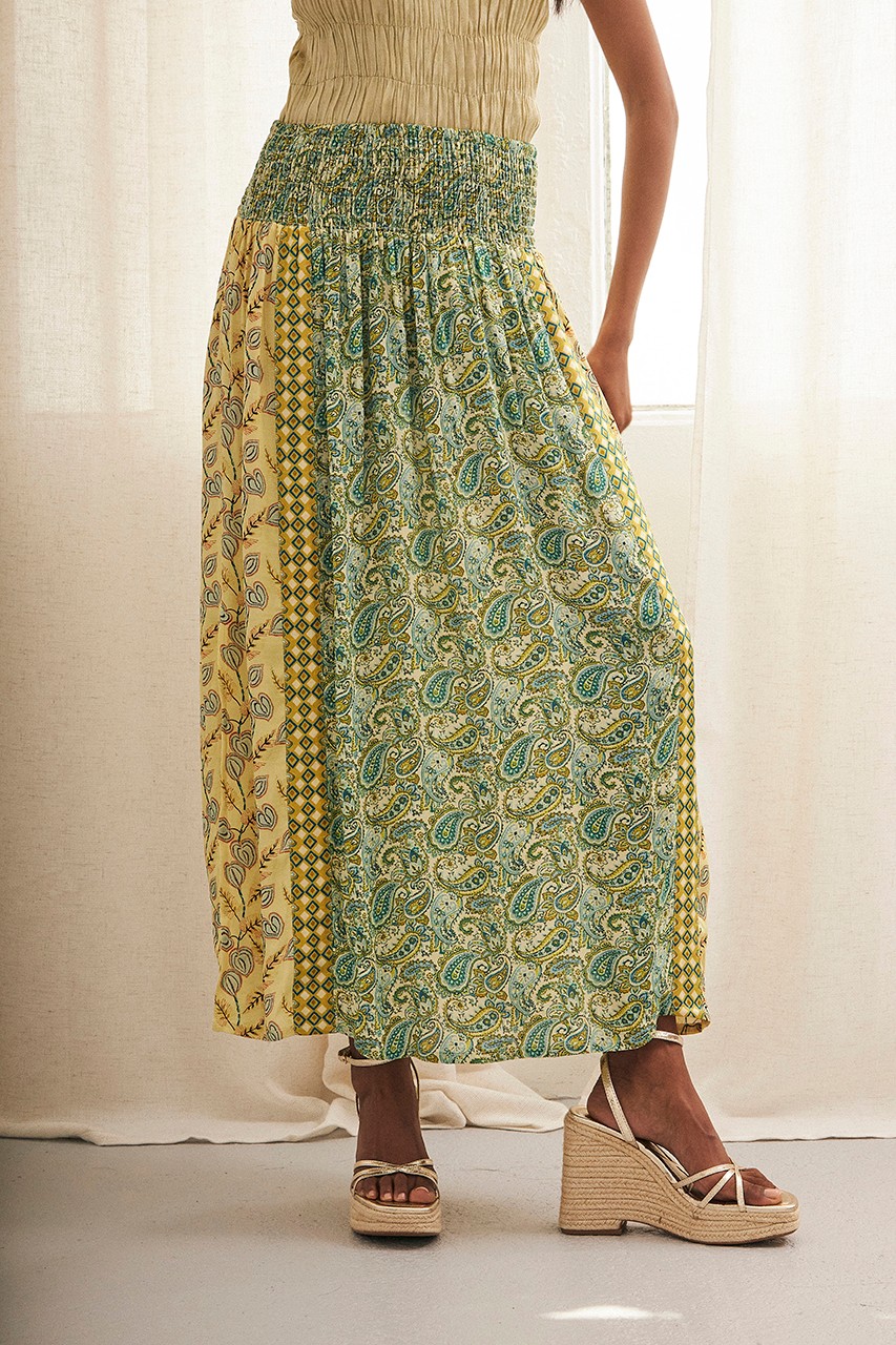 PAISLEY MIDI SKIRT 1