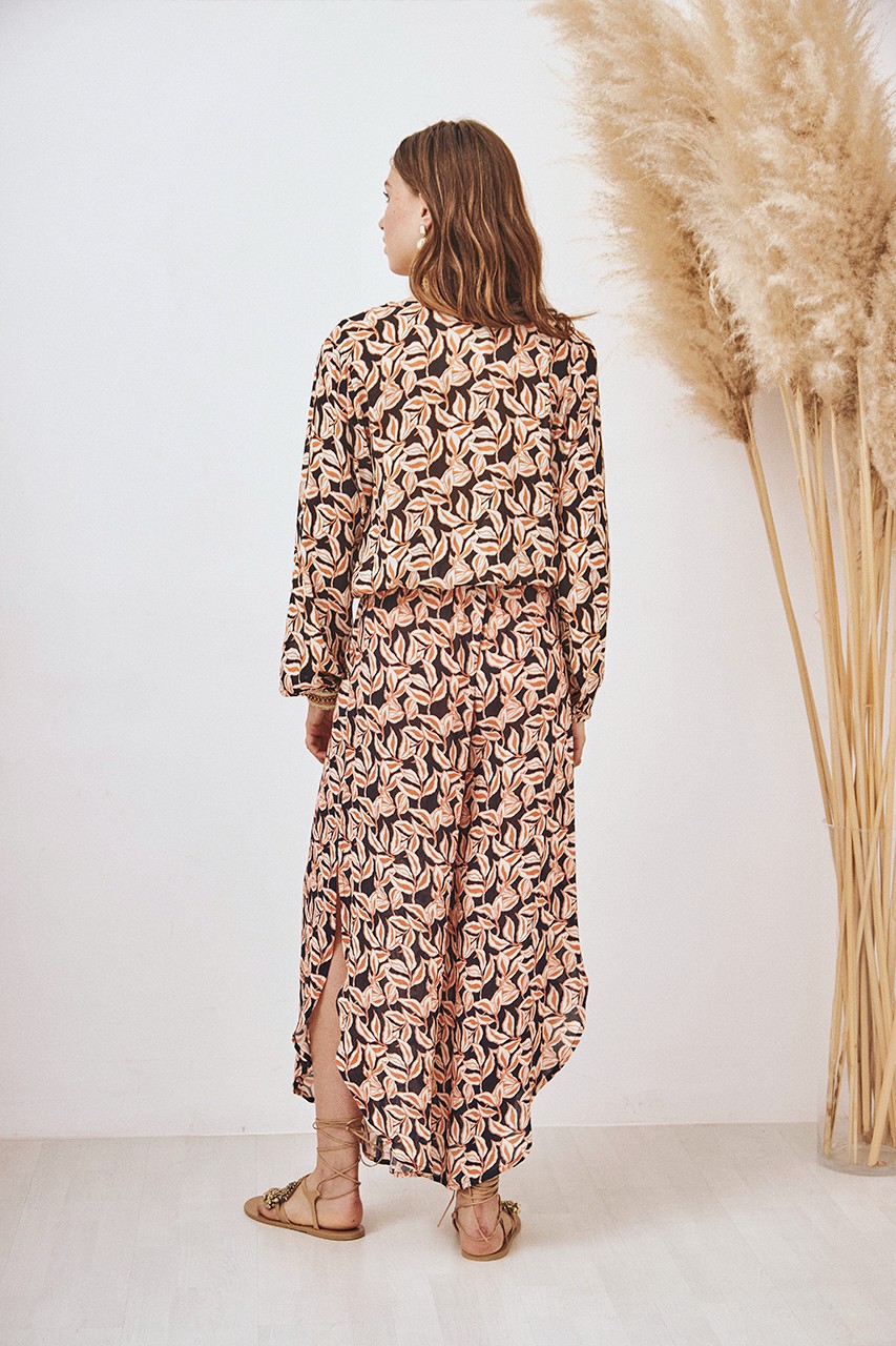 LEAVES ANKLE-LENGTH PANTS