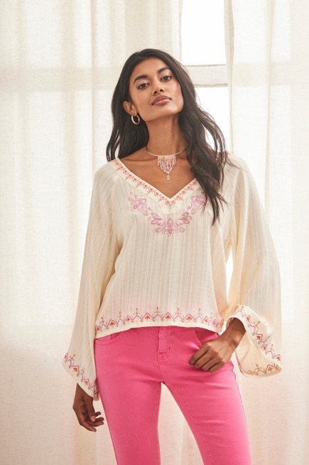 ETHNIC EMBROIDERY BLOUSE