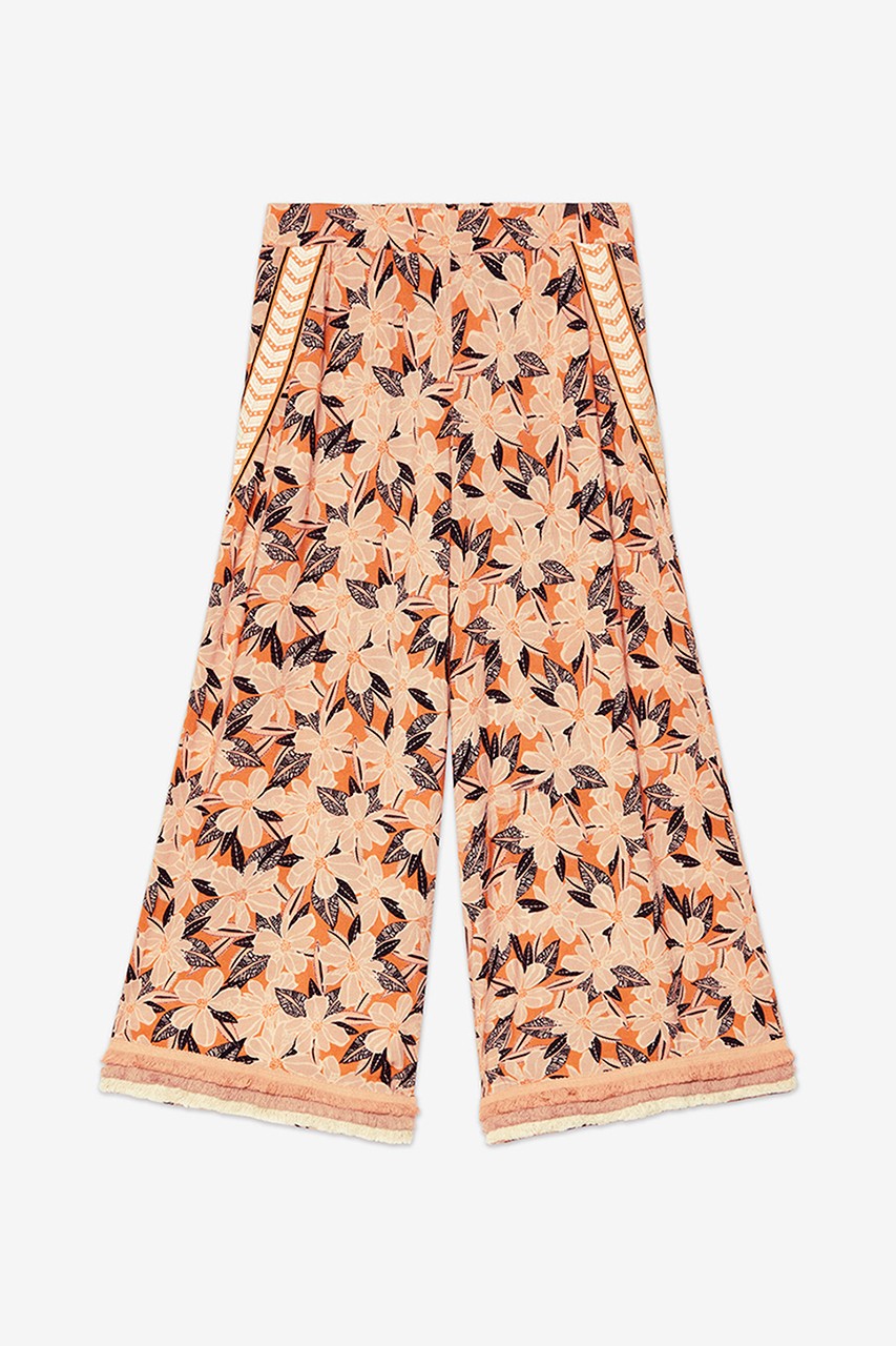 FLORAL PRINT PALAZZO TROUSERS 4
