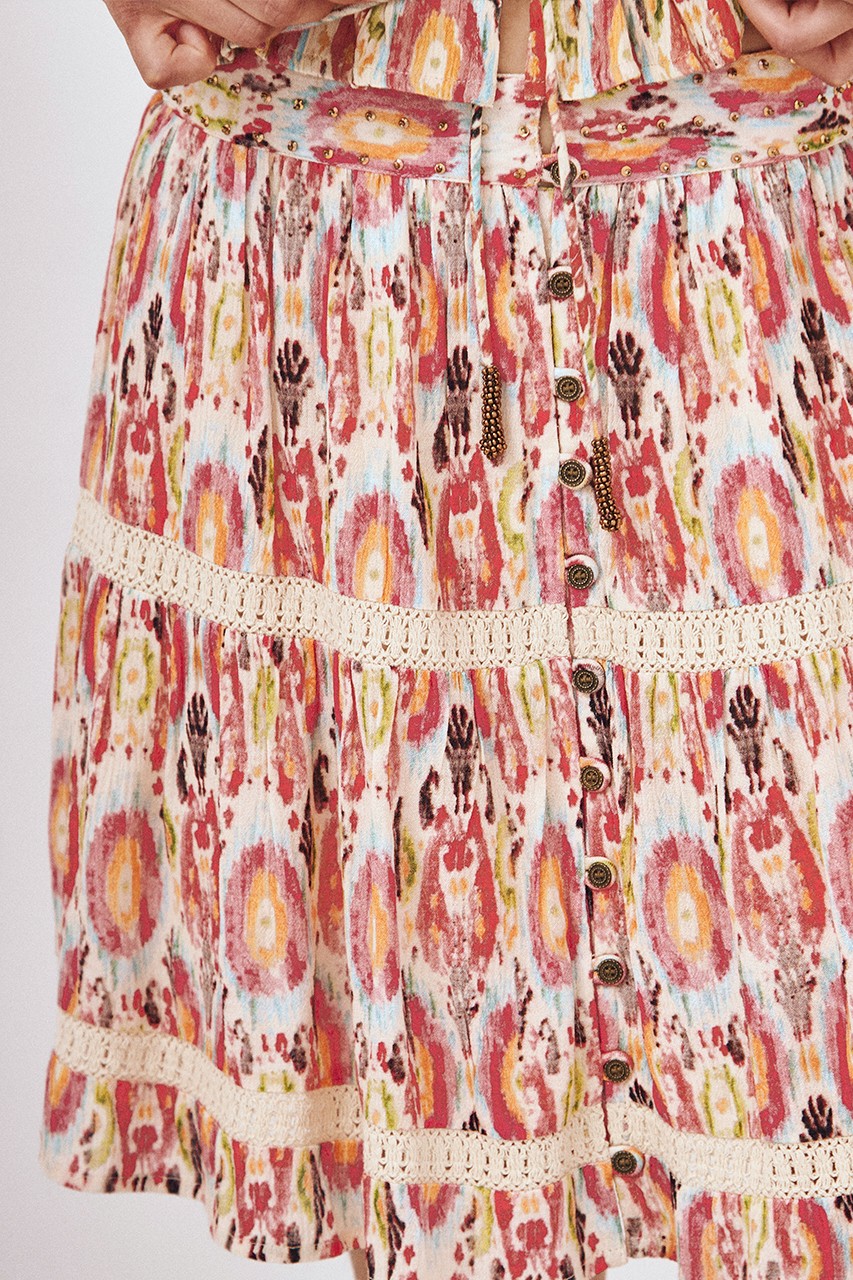 PRINTED SHORT SKIRT 4