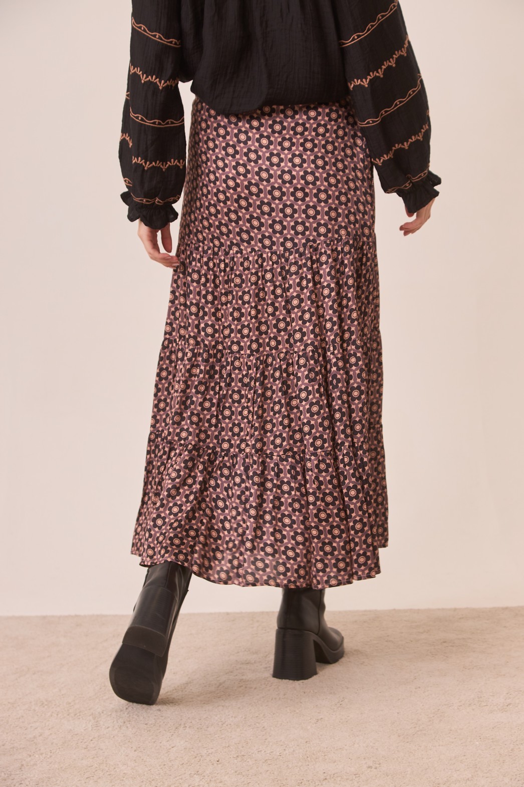 RETRO FLORAL SKIRT 3