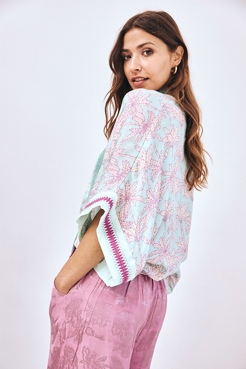 PRINTED KIMONO WITH EMBROIDERY 2