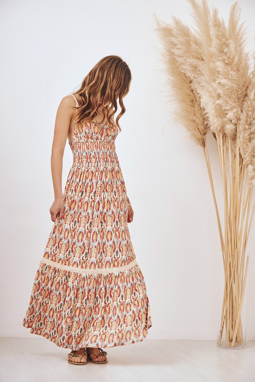 VESTIDO CINTURA FRUNCIDA