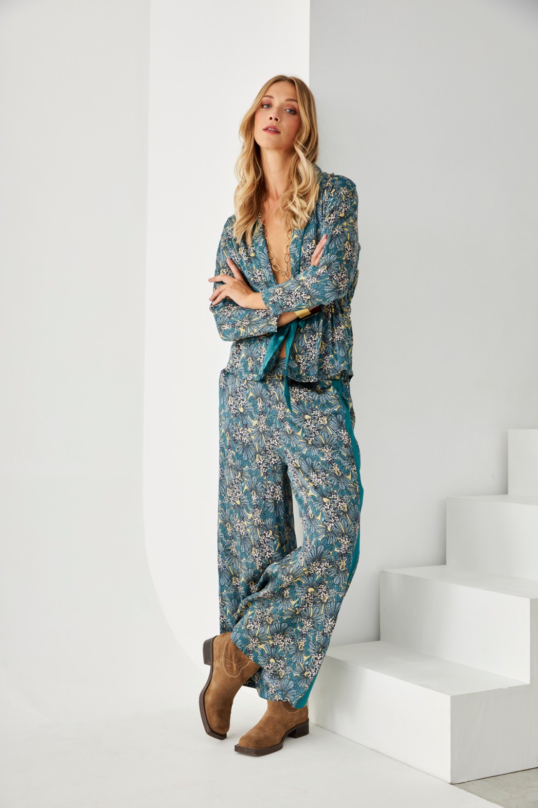 PANTALÓN ESTAMPADO BOTÁNICO