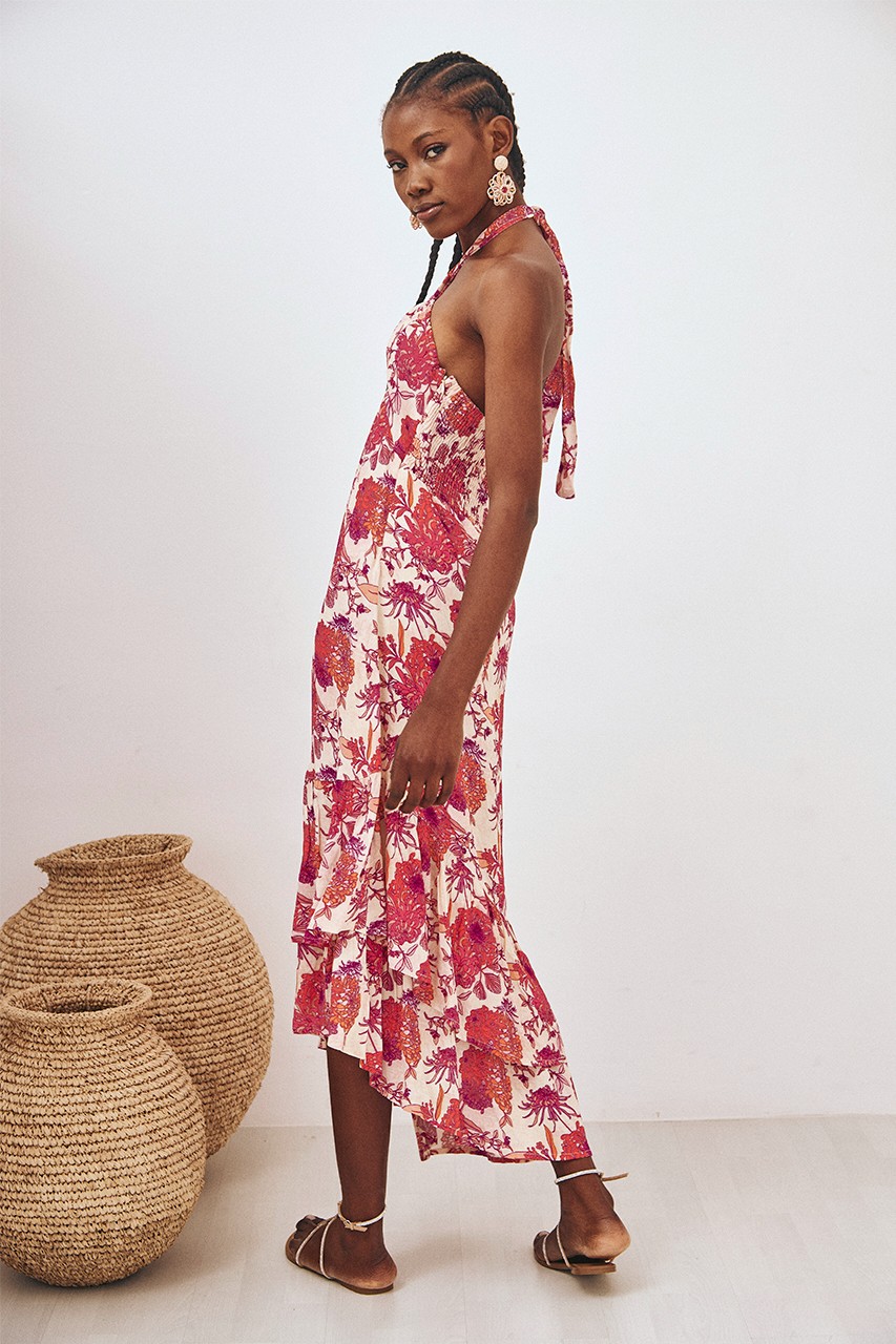 FLOWERS HALTER DRESS 6