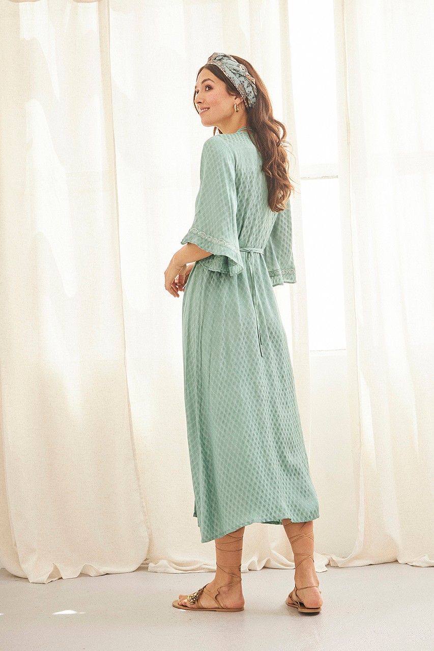 3/4 SLEEVE MIDI DRESS 3