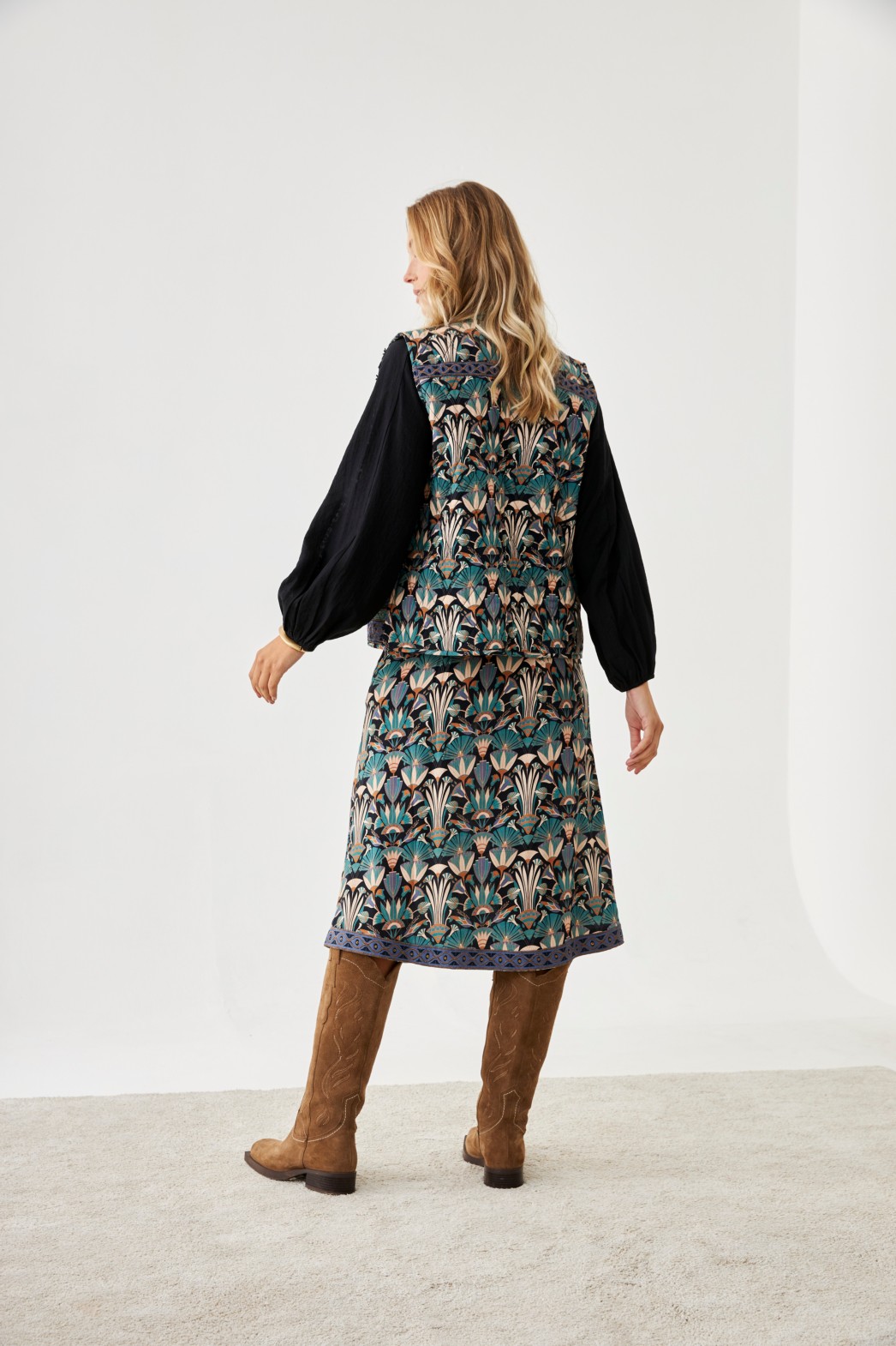 EMBROIDERED RIBBONS FLORAL SKIRT 3