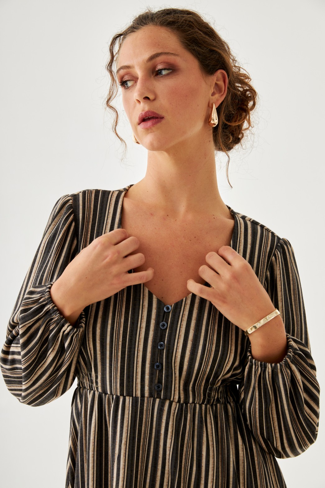 VESTIDO BOTONES RAYAS 1