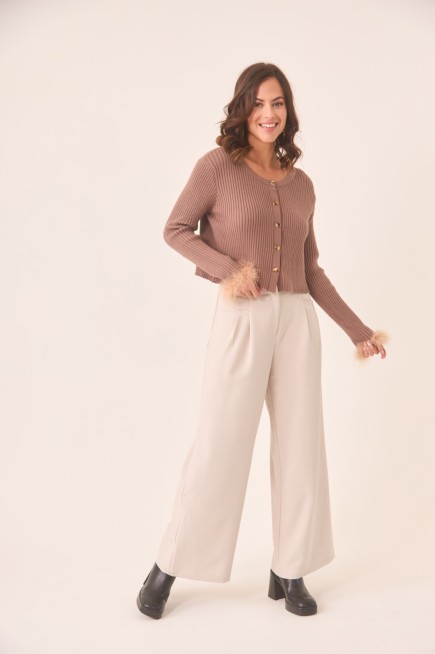 PANTALON LISO CORTE SASTRE