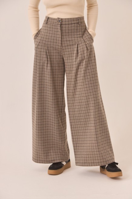 HOUNDSTOOTH TAILORED PANTS