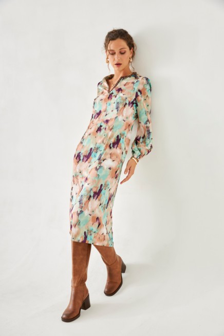 VESTIDO ESTAMPADO DIFUMINADO