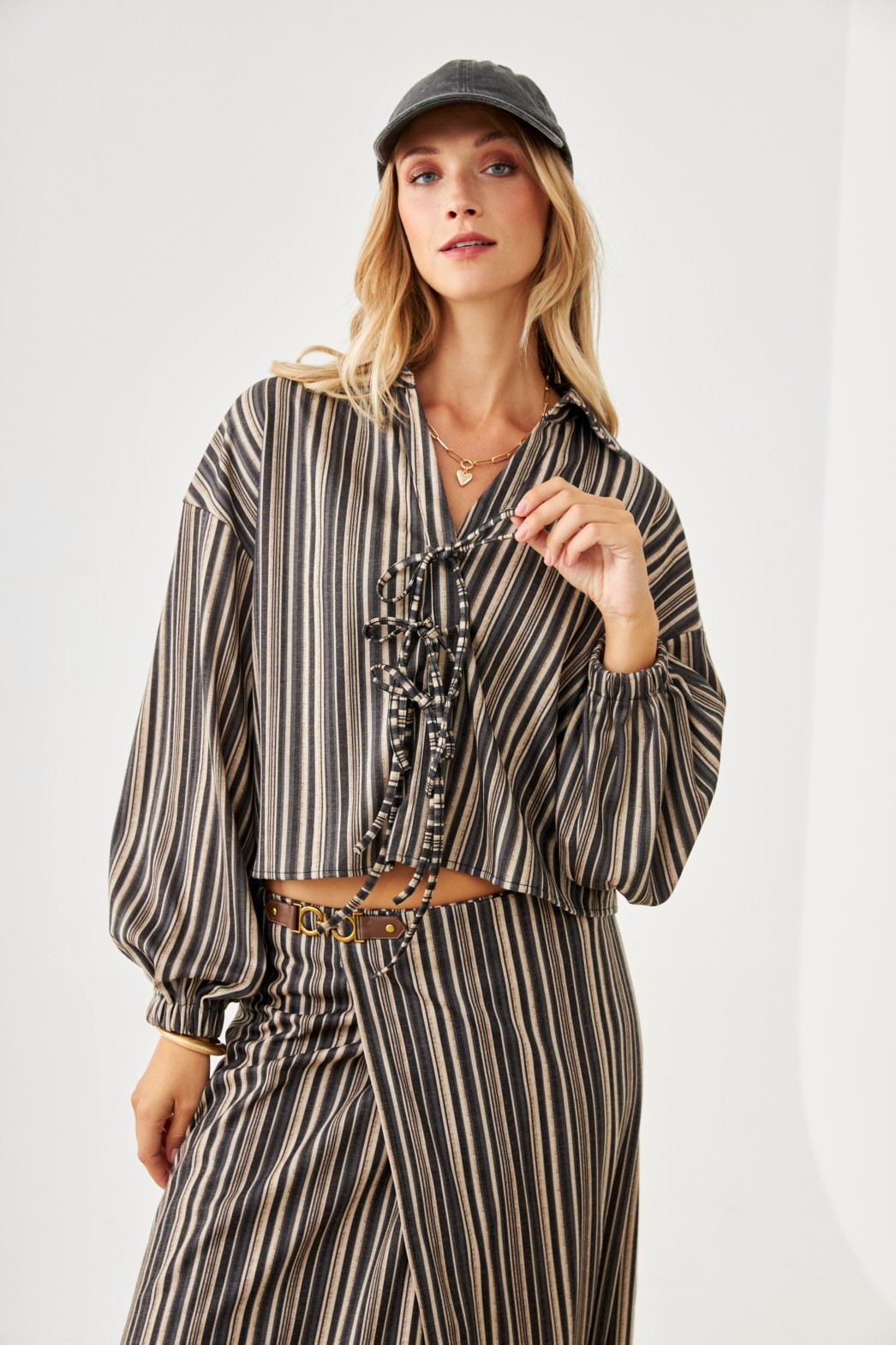 TENCEL JACKET STRIPED PRINT 1
