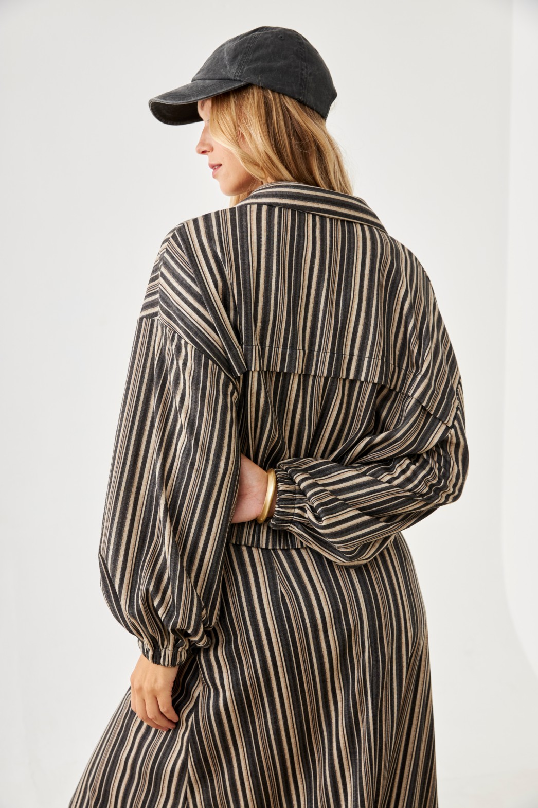 TENCEL JACKET STRIPED PRINT 2