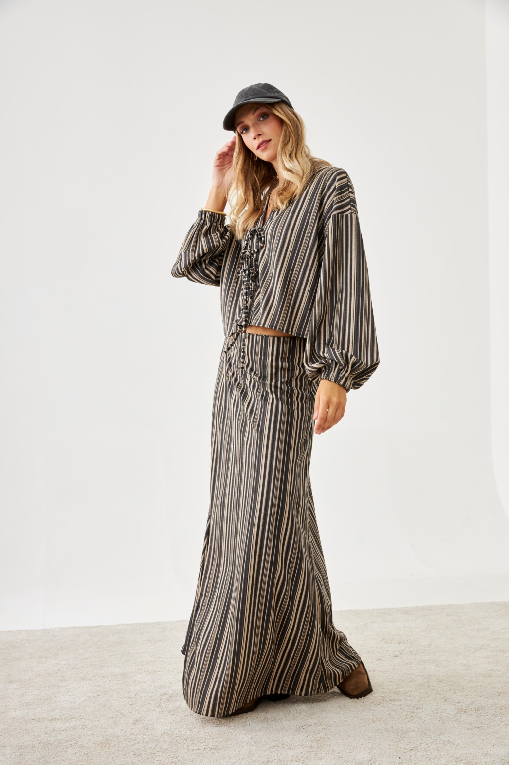 TENCEL JACKET STRIPED PRINT 3