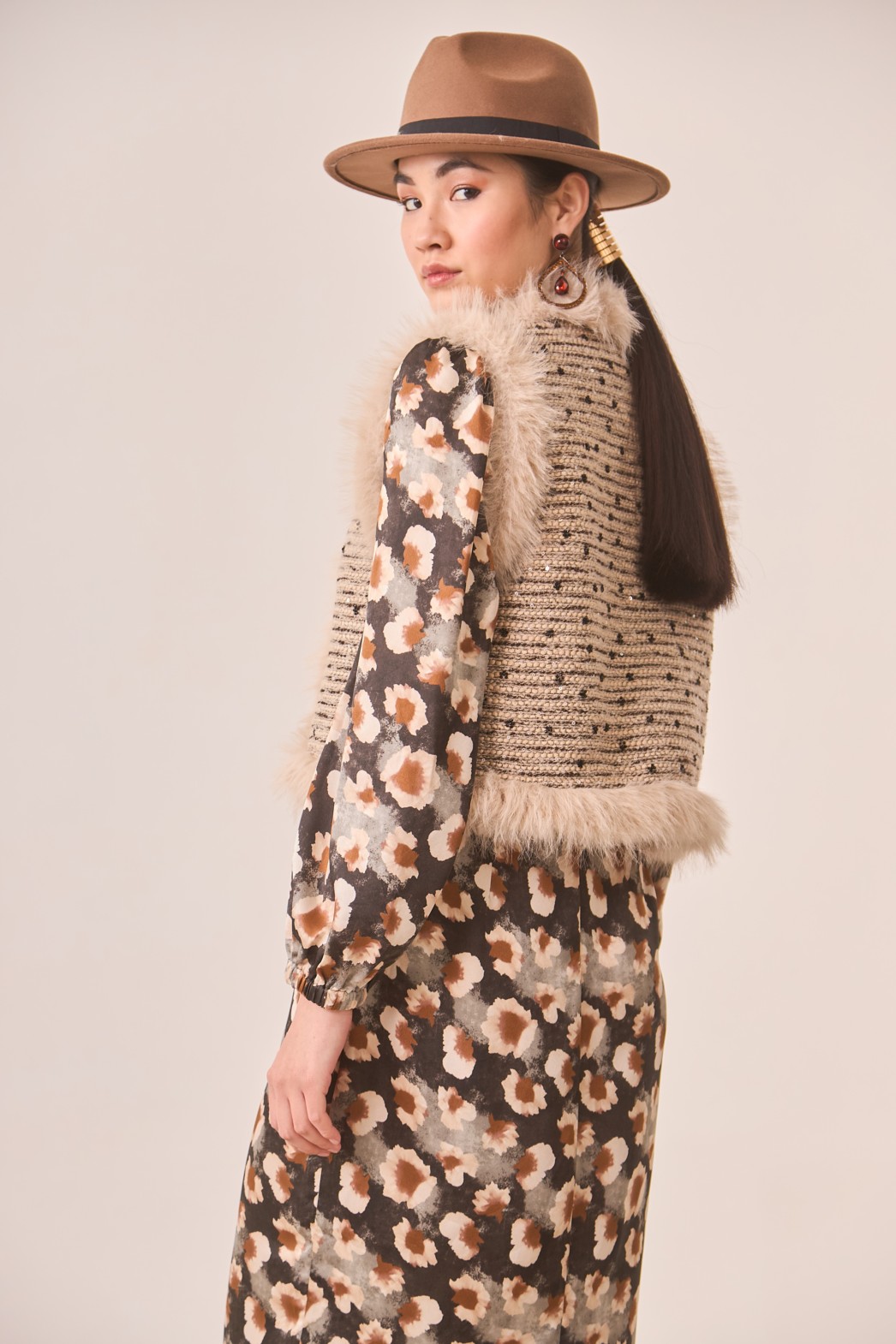 FITTED WAIST PRINTED DRESS 3