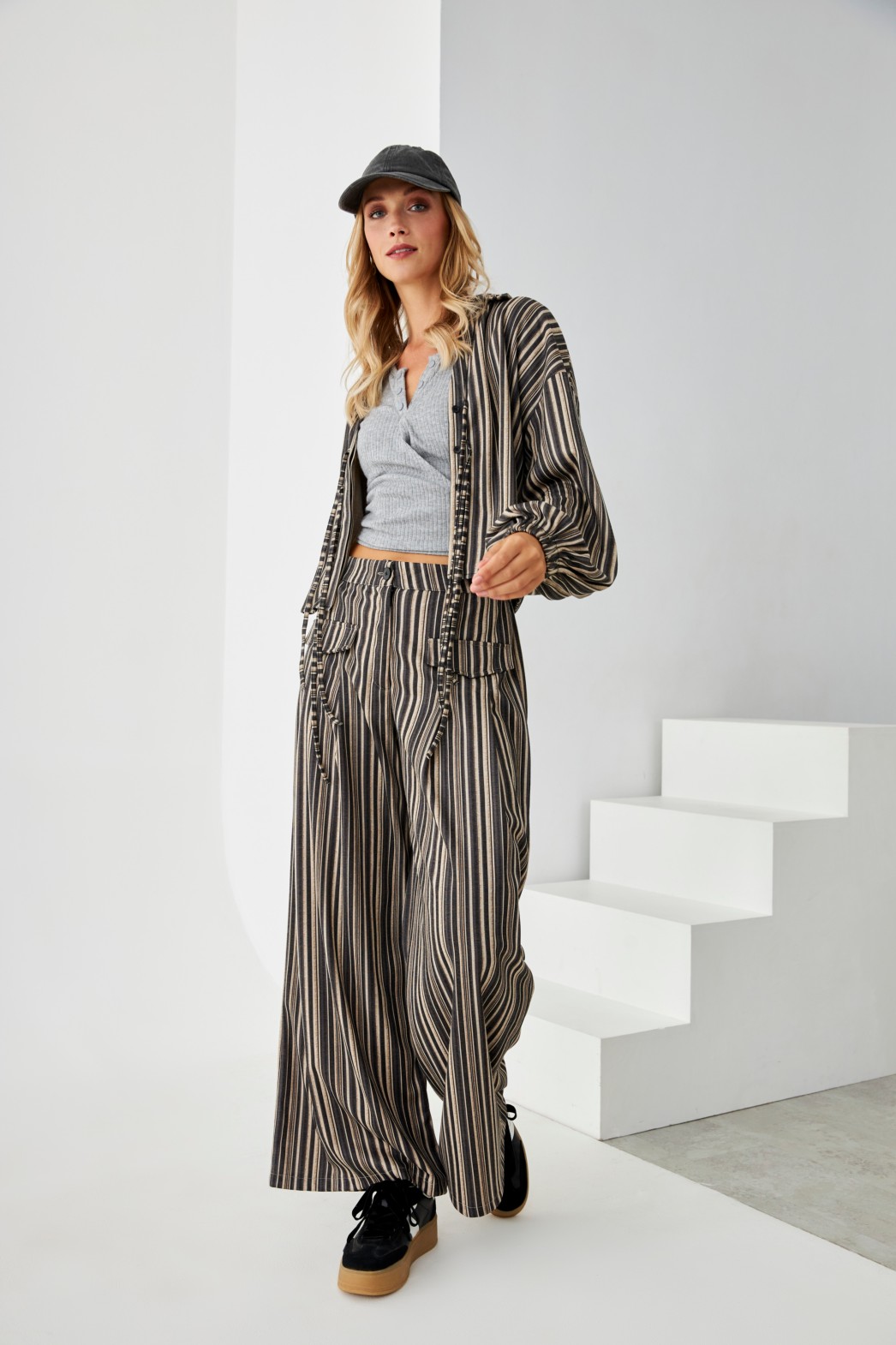PANTALÓN WIDE LEG RAYAS