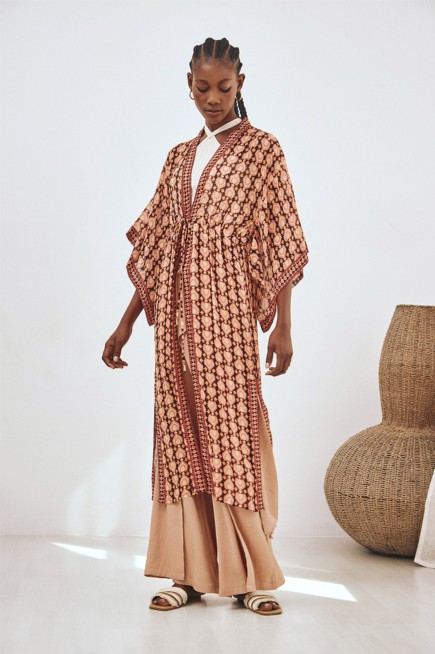 KIMONO LARGO ESTAMPADO