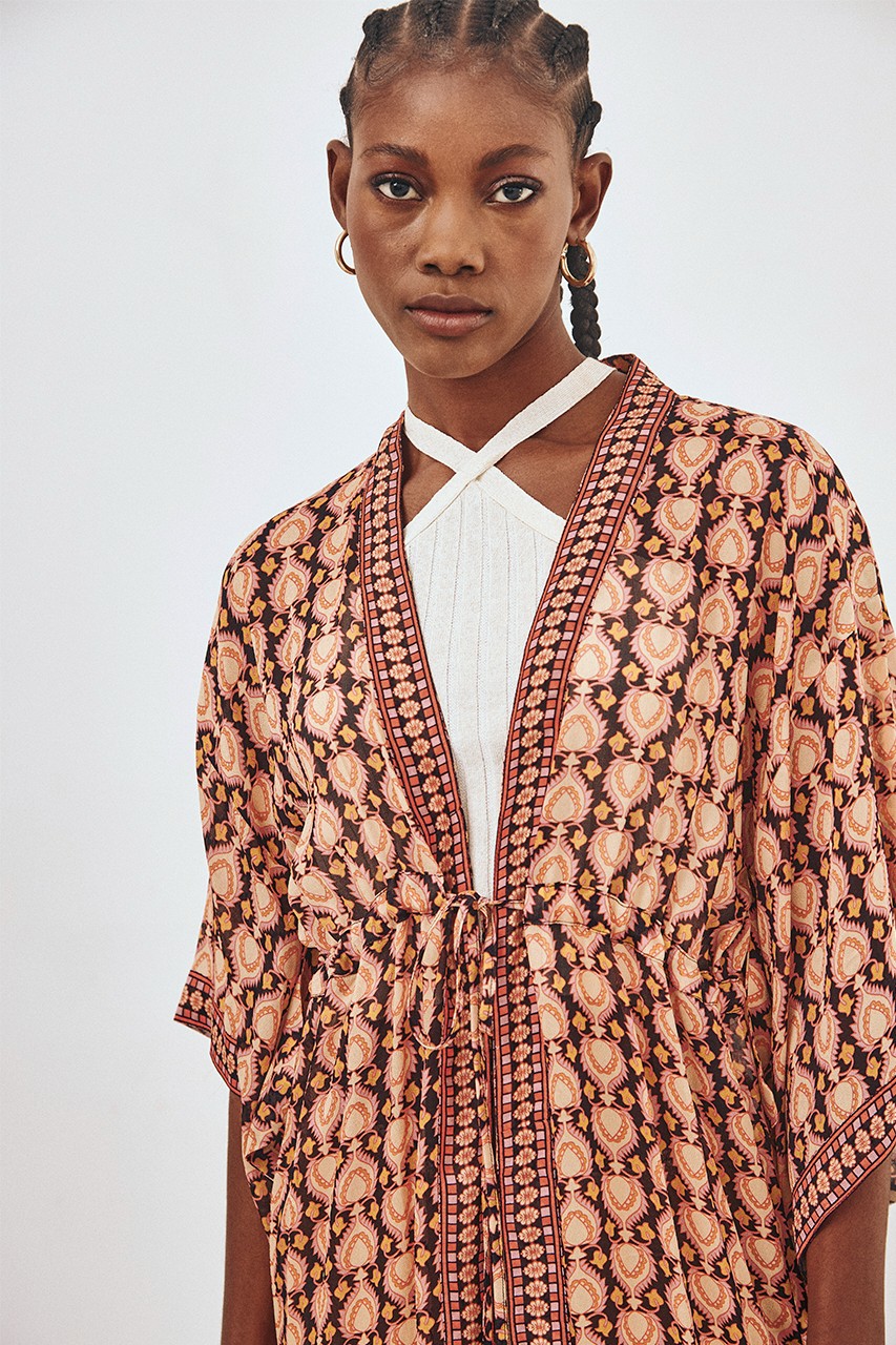 LONG PRINTED KIMONO 2