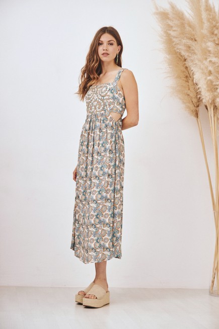 MIRROWS FLORAL DRESS 