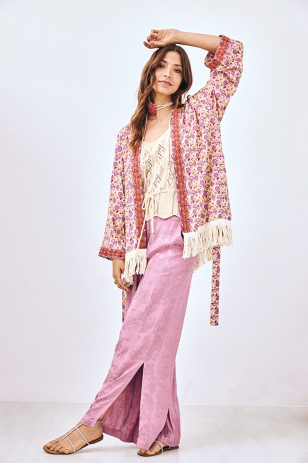 PANTALON DE JACQUARD RECTO 